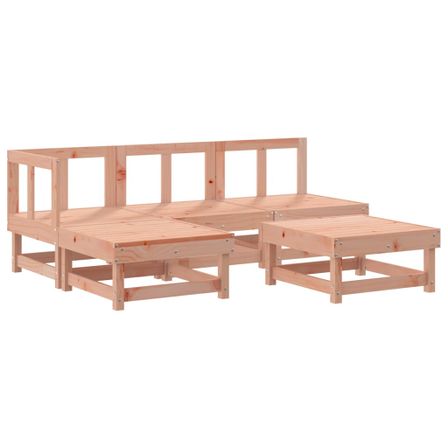Salon de jardin 5 pcs bois massif douglas