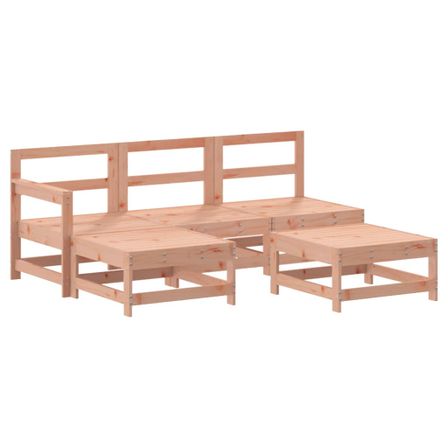 Salon de jardin 5 pcs bois massif douglas