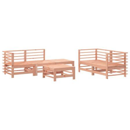 Salon de jardin 6 pcs bois massif douglas
