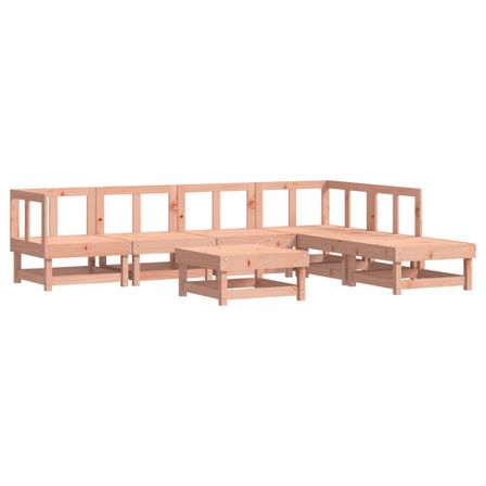 Salon de jardin 7 pcs bois massif douglas