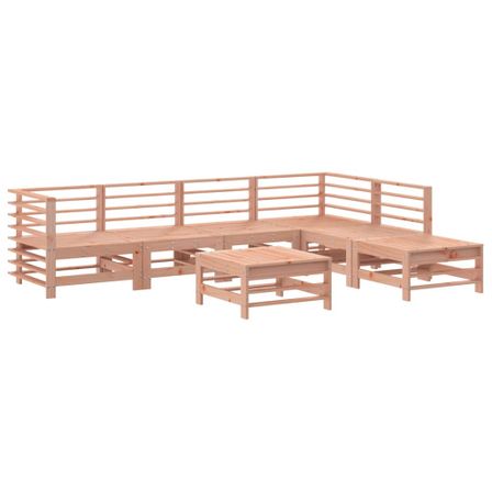 Salon de jardin 7 pcs bois massif douglas