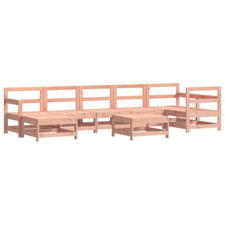 Salon de jardin 8 pcs bois massif douglas