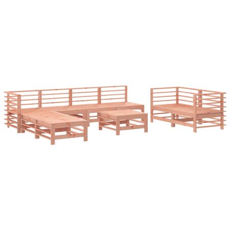 Salon de jardin 9 pcs bois massif douglas