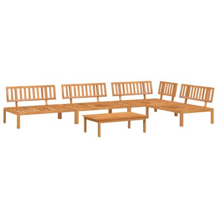 Salon palette de jardin 5 pcs bois d'acacia massif