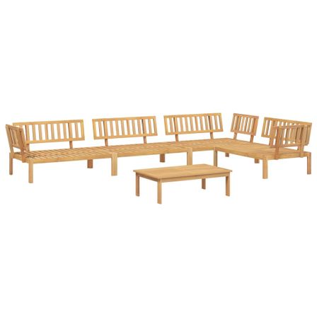 Salon palette de jardin 5 pcs bois d'acacia massif