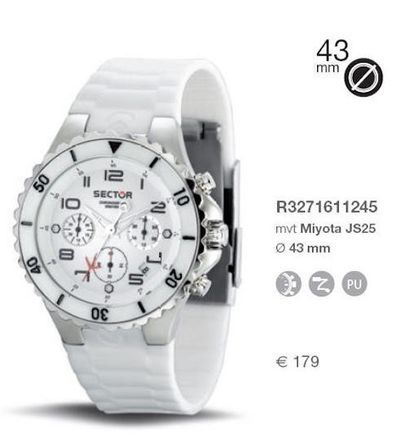 Sector 175 Action. Chronograph Or 3h Version. 43mm. 5 Atm R3271611245