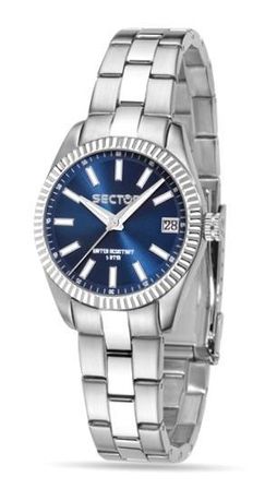 Sector 240 R3253579517 - Movement: Quartz - Date - Case: Stainless Steel - 31.5x38 Mm - Strap: Stainless Steel - Glass: Mineral - Water Resistant: 50 Meters