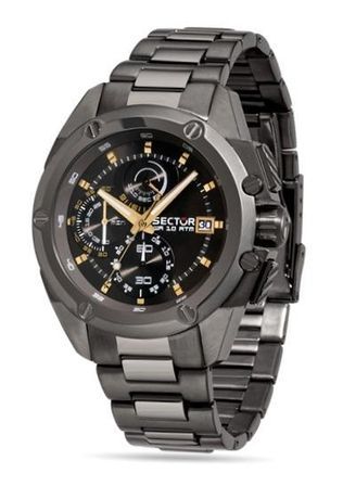 Sector 950 R3273981004 - Movement: Quartz - Chronograph - Case: Stainless Steel - 43x53 Mm - Strap: Leather/cuoio - Glass: Mineral - Water Resistant: 100 Meters