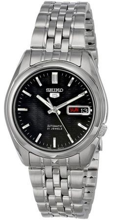 Seiko 5 Snk361k1 Automatic - Black Dial S/s - Day Date - 36mm - Wr 30mt