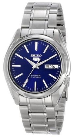 Seiko 5 Snkl43k1 Automatic - Blue Dial S/s - Day Date - 37mm - Wr 30mt