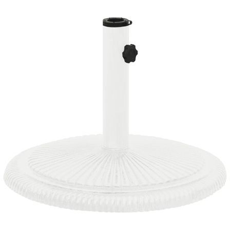 Socle de parasol Blanc 45x45x30 cm Fonte