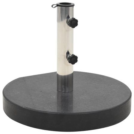 Socle de parasol Granite 30 kg Rond Noir 2