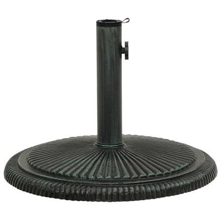 Socle de parasol Vert 45x45x30 cm Fonte