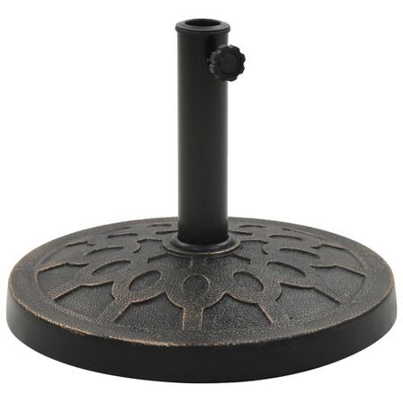 Socle rond de parasol Polyrésine 13 kg Bronze