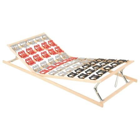 Sommier 12 lattes tête et pied réglables 90x200 cm