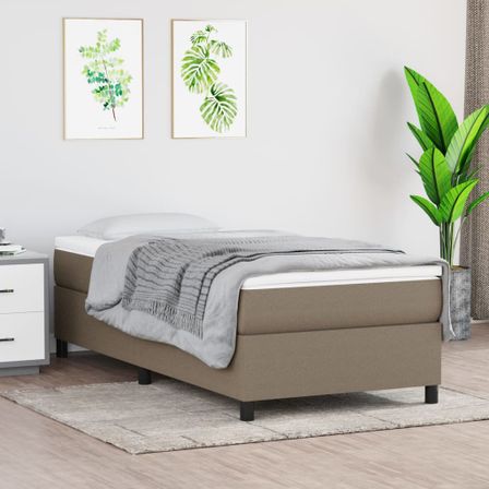 Sommier à lattes de lit Taupe 100x200 cm Tissu