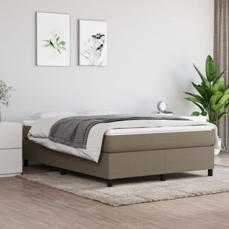 Sommier à lattes de lit Taupe 140x190 cm Tissu