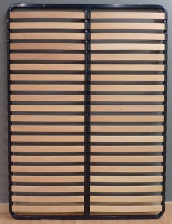 Sommier à lattes en bois avec cadre en acier - Qualité Française