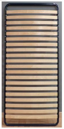 Sommier à lattes en bois avec cadre en acier - Qualité Française