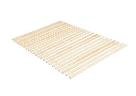 Sommier à lattes enroulable pin massif clair Natty 140x200 cm