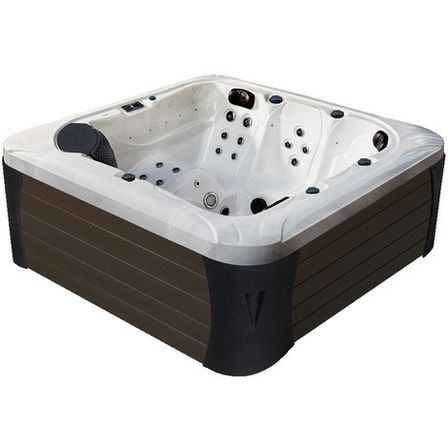 Spa rigide carré 5 places Houston avec couverture