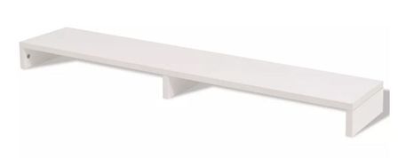 Support écran bois blanc Chickie 118 cm
