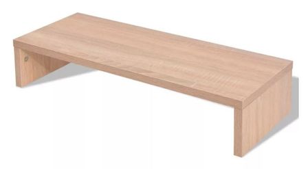 Support écran bois clair Chickie 60 cm