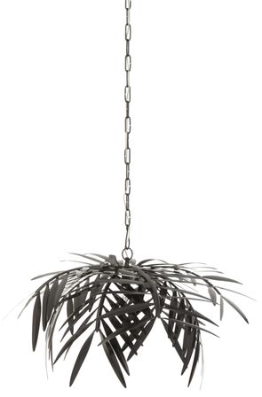 Suspension feuilles en métal noir Flora H 202 cm