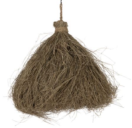 Suspension lampe en rotin naturel Papou H 76 cm