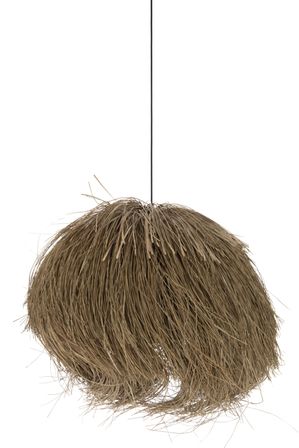 Suspension lampe herbes naturel Hardy H 58 cm