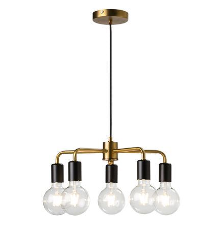 Suspension métal noir et doré Siats L 40 x H 15 x P 40 cm