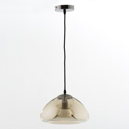 Suspension verre ambré Leroi D 30 x H 18 cm