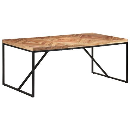 Table à dîner 180x90x76 cm Bois massif d'acacia et de manguier 2