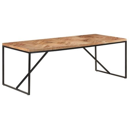 Table à dîner 200x90x76 cm Bois massif d'acacia et de manguier 2