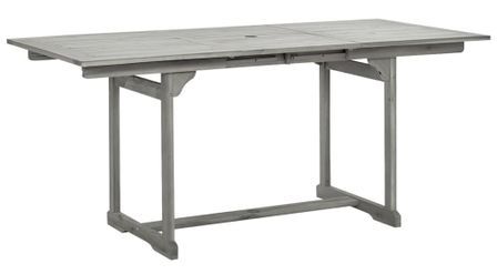 Table à dîner de jardin (120-170)x80x75 cm Bois d'acacia massif 2