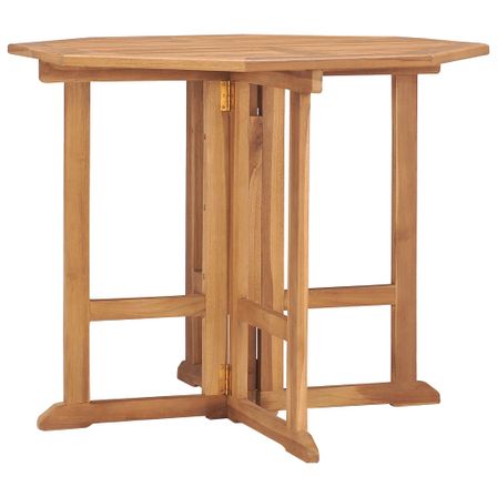 Table à dîner pliable de jardin 90x90x75 cm Bois de teck solide 2