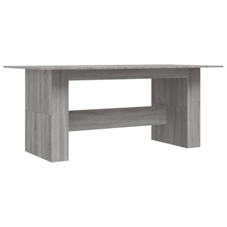 Table à dîner sonoma gris 180x90x76 cm bois d'ingénierie