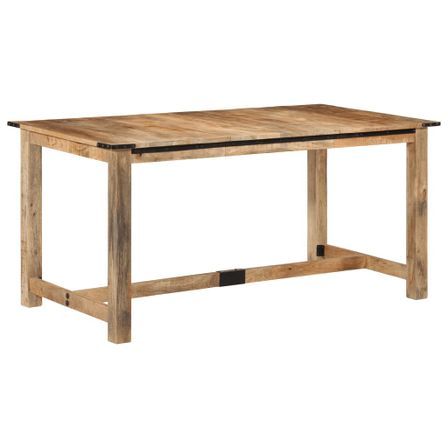 Table à manger 160x80x75 cm bois de manguier massif