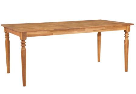 Table à manger bois d'acacia massif finition à l'huile Roza 170 cm