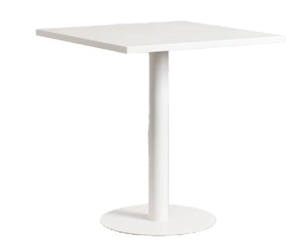 Table à manger carrée MOZA 70 cm - Métal mat