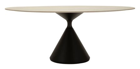 Table à manger design futuriste effet marbre 180 cm