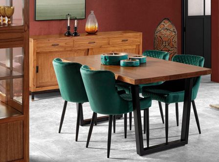 Table à manger en bois clair massif de Mindy Zandhu 180 cm