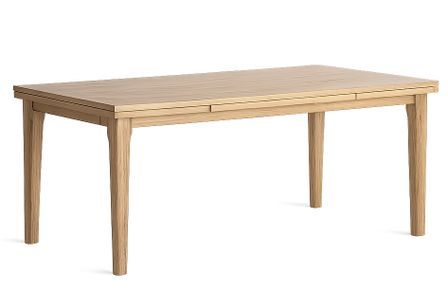 Table à manger extensible en bois de frêne naturel BOREK 180/280 cm