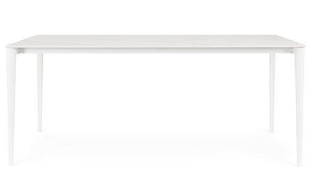 Table à manger grès cérame effet marbre TORZA