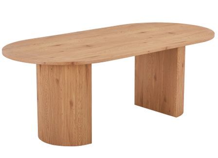 Table à manger ovale BOAVISTA 210 cm - Style naturel