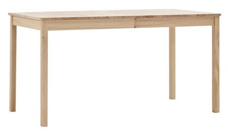 Table à manger pin massif clair Sadou 140 cm