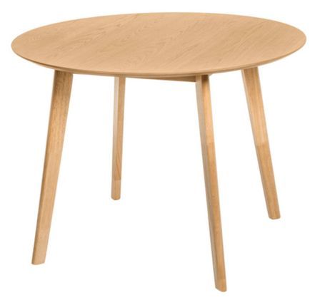Table ronde Askin en bois 100 cm – Élégance naturelle pour votre salle à manger