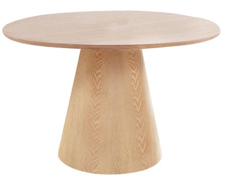 Table à manger ronde BOLTON Ø120 cm – Élégance naturelle et format convivial