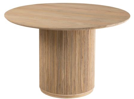 Table à manger ronde en bois massif VINCENT Ø120 cm