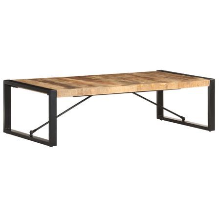 Table basse 140x70x40 cm Bois de manguier brut 2